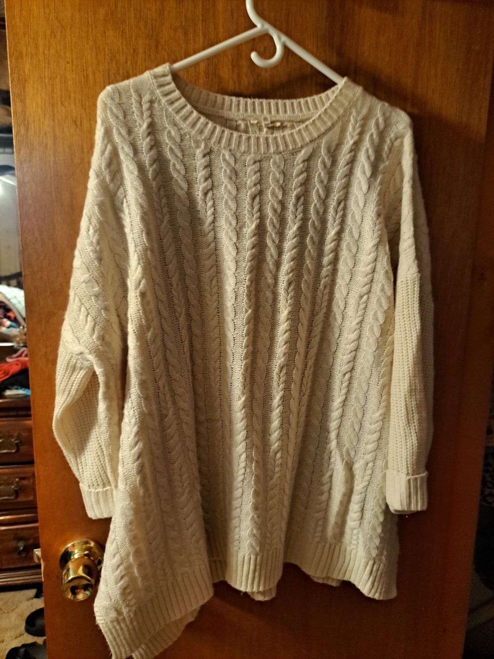 Cozy Cable Knit Women's Sweater - Cream Jodifl Brand